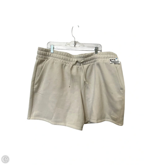 Athletic Shorts By Love & Sports In Cream, Size: 3x