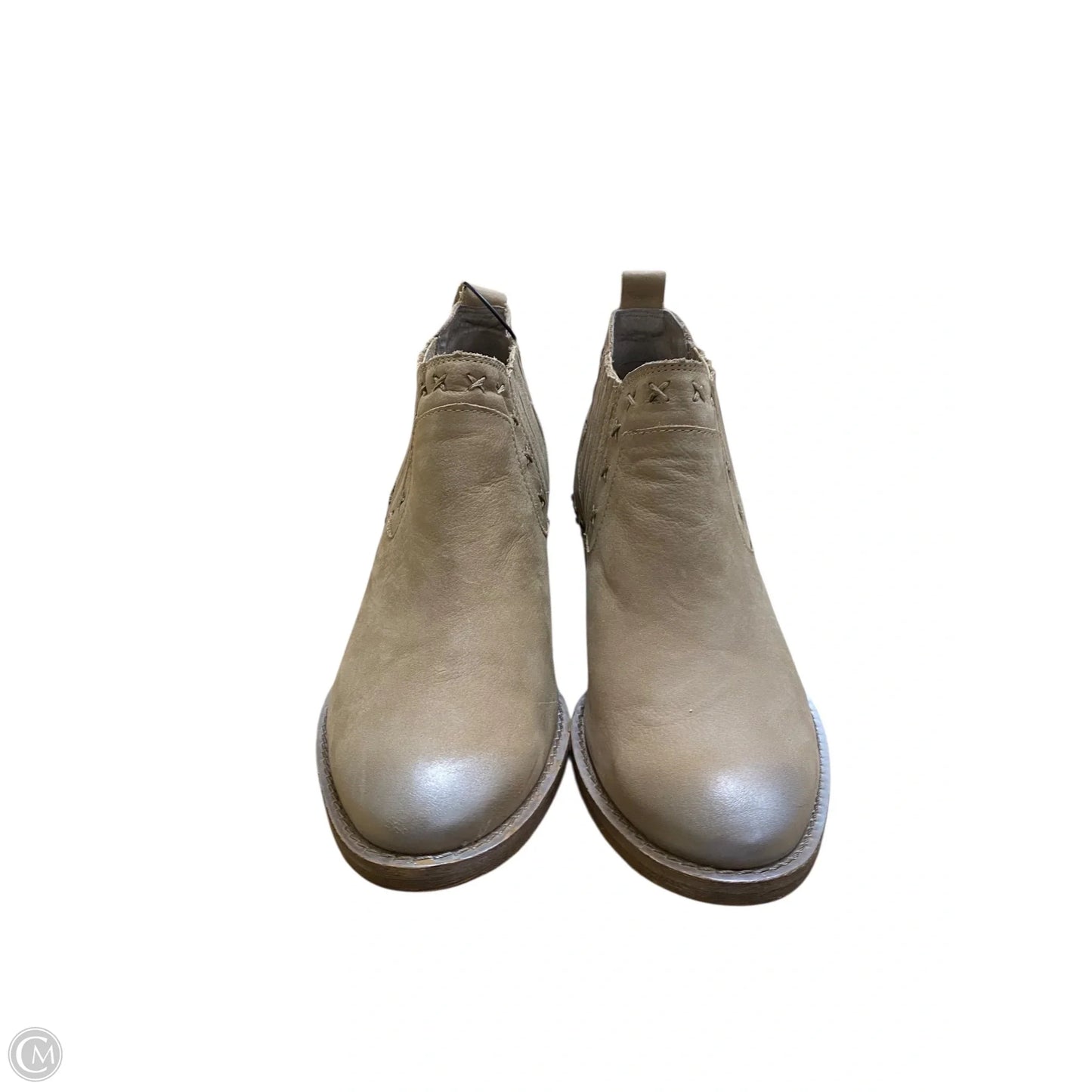 Boots Ankle Heels By Naughty Monkey In Tan, Size: 8