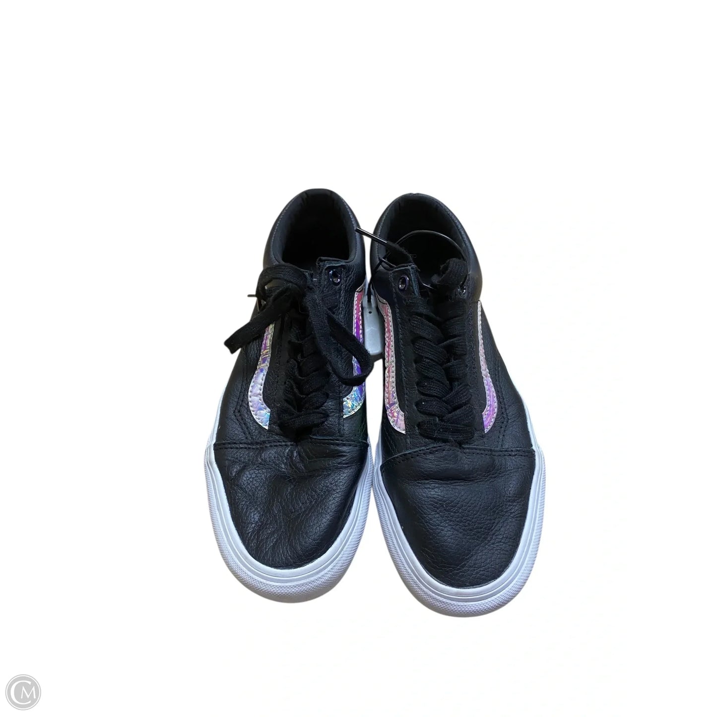 Shoes Flats By Vans In Black, Size: 8