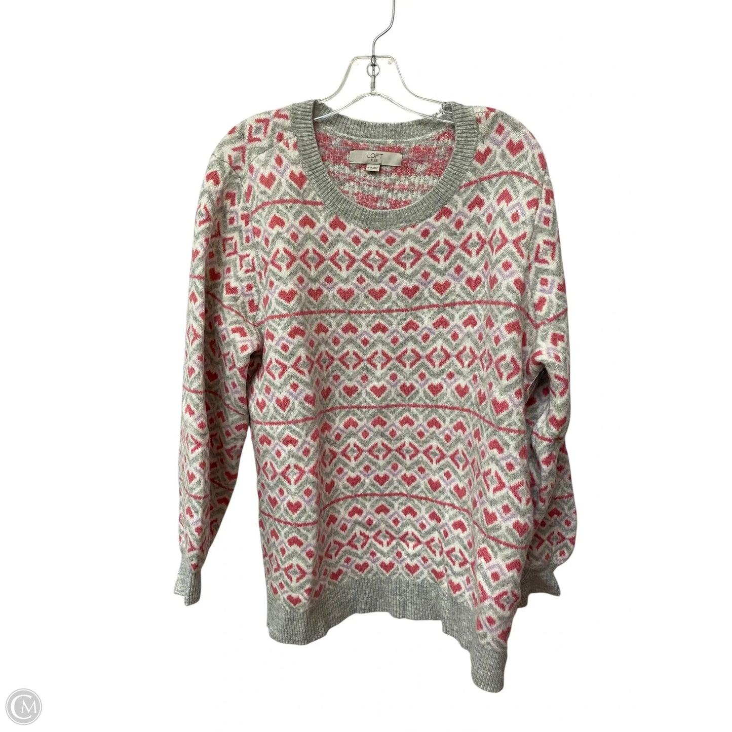 Sweater By Loft In Pink, Size: 16