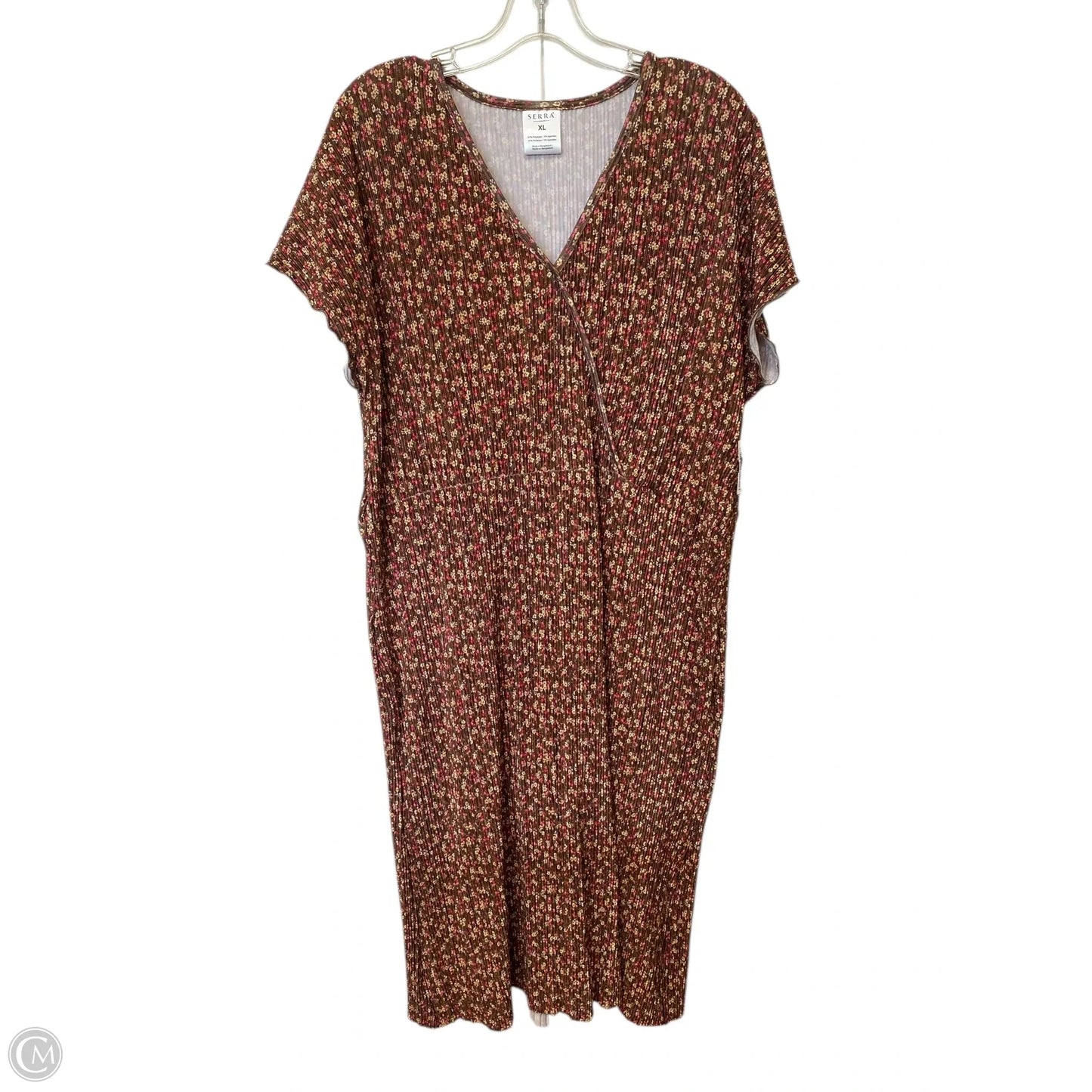 Dress Casual Midi By Serra In Floral Print, Size: Xl