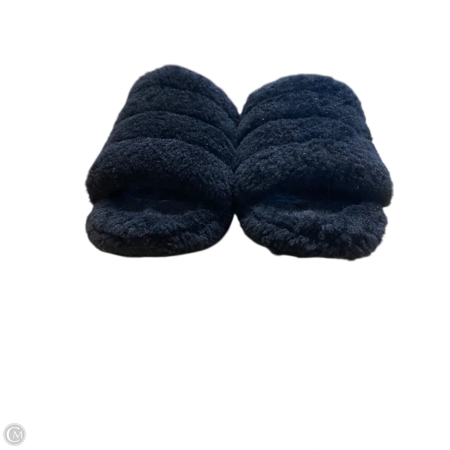 Slippers Designer By Ugg In Black, Size: 7