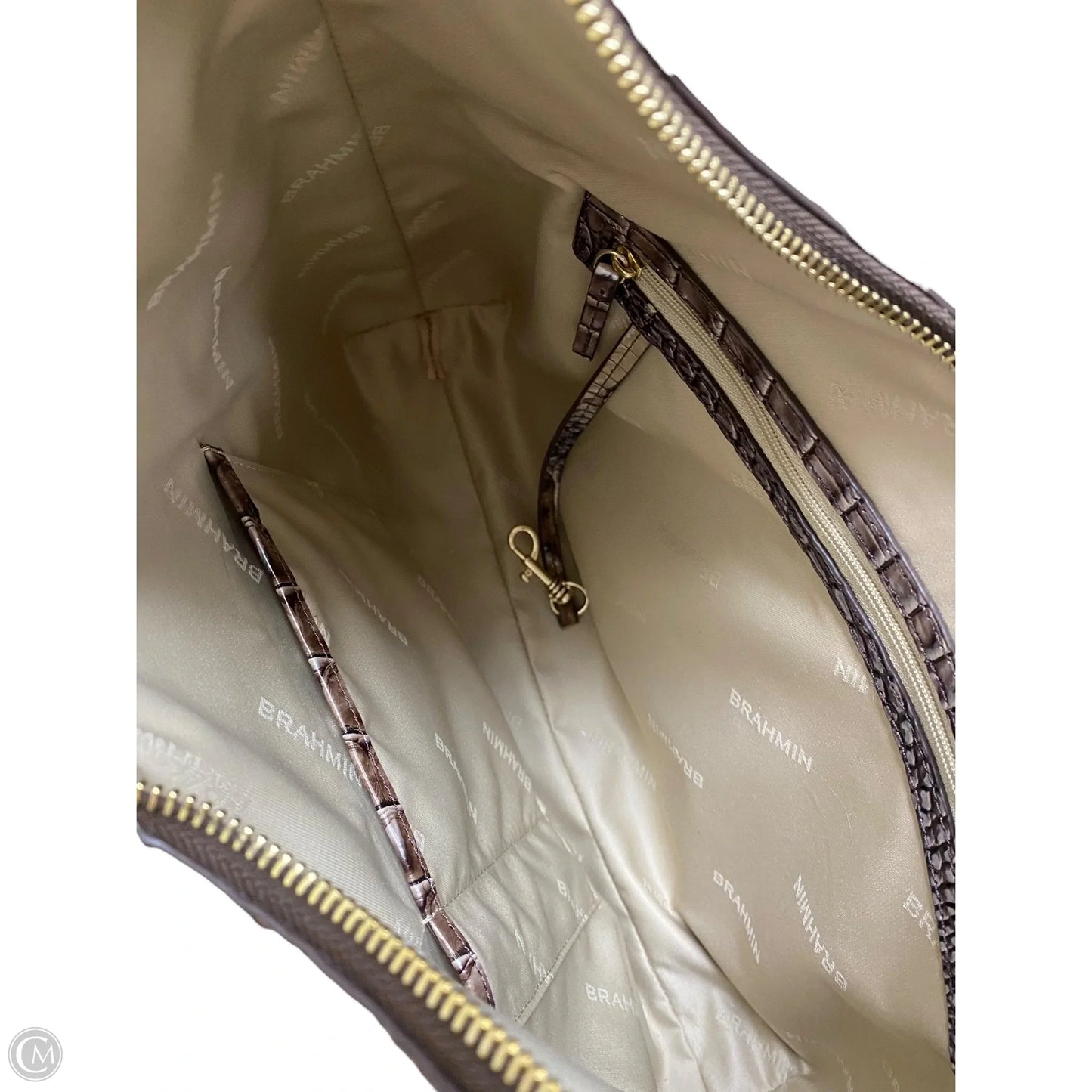 Handbag Designer By Brahmin, Size: Large