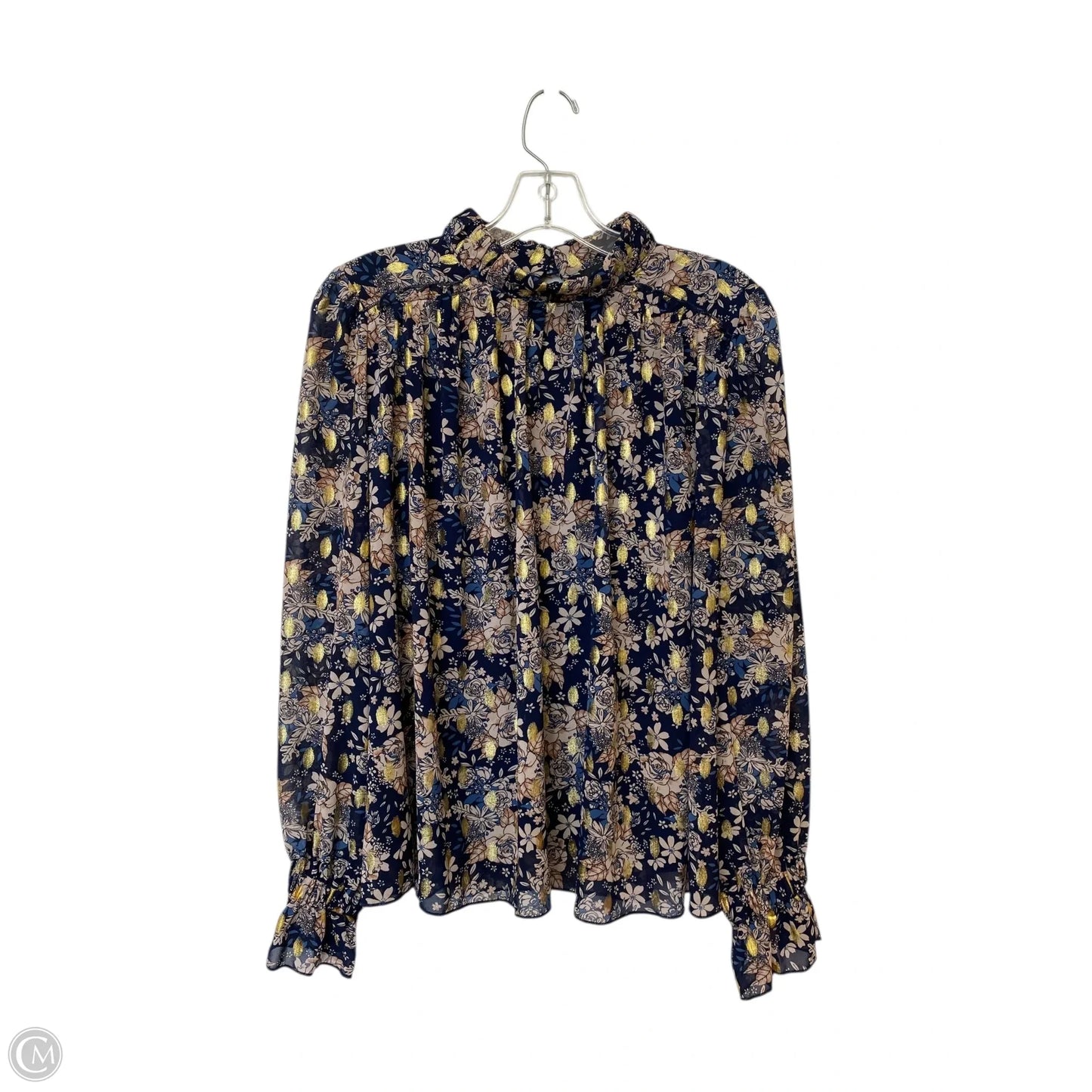 Top Long Sleeve By Fabrik In Floral Print, Size: S