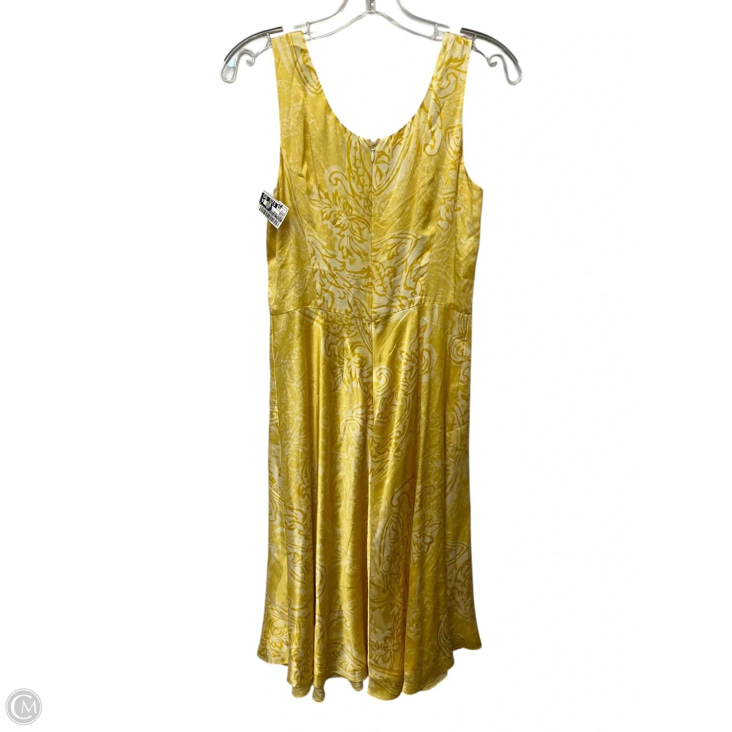 Dress Casual Midi By Brooks Brothers In Yellow, Size: 4