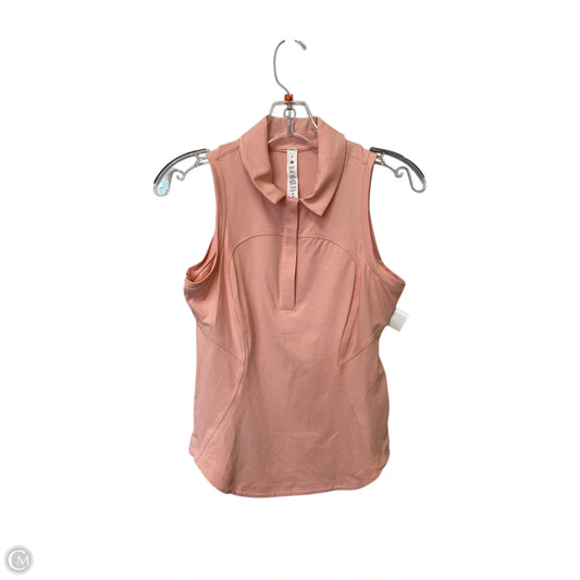 Athletic Tank Top By Lululemon In Pink, Size: 4