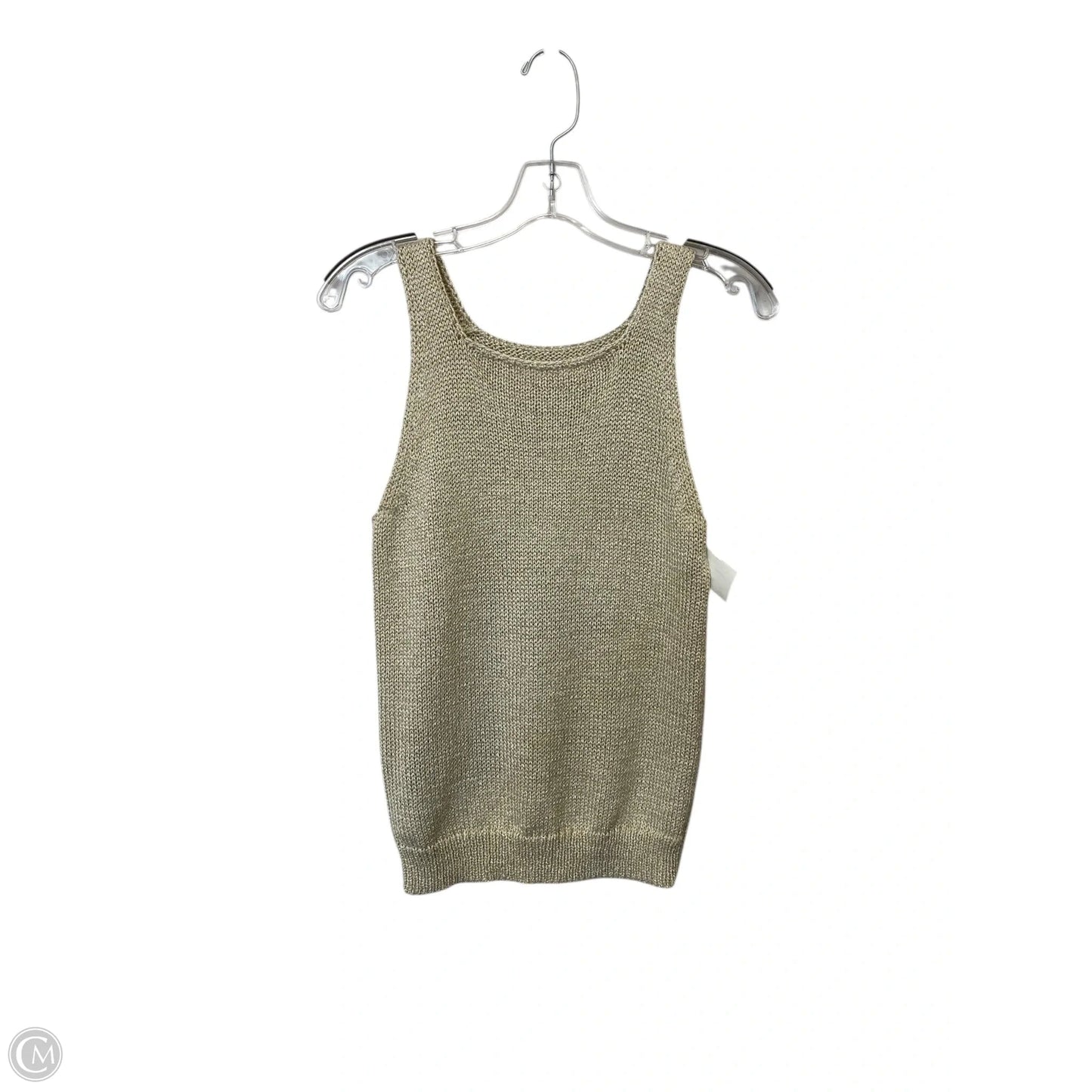 Top Sleeveless By Loft In Gold, Size: Xs