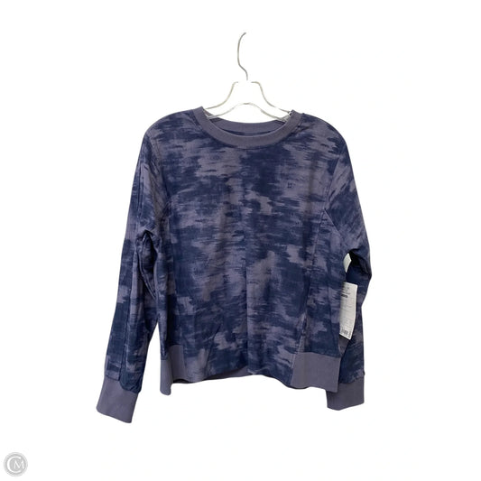 Athletic Top Long Sleeve Collar By Athleta In Purple, Size: M