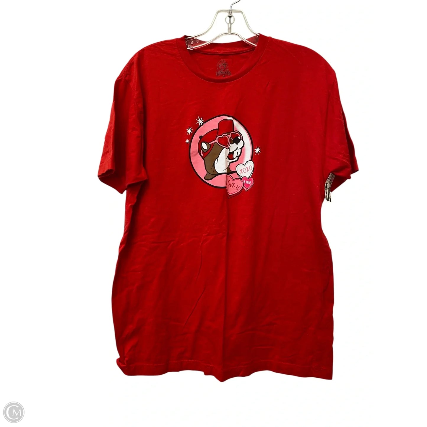 Top Short Sleeve Basic By Cme In Red, Size: M