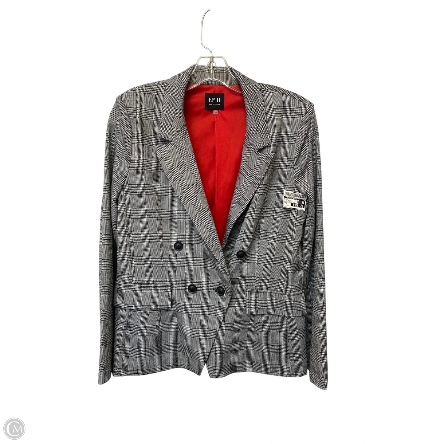 Blazer By Clothes Mentor In Plaid Pattern, Size: S