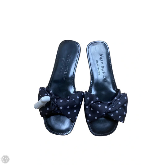 Sandals Designer By Kate Spade In Black, Size: 8
