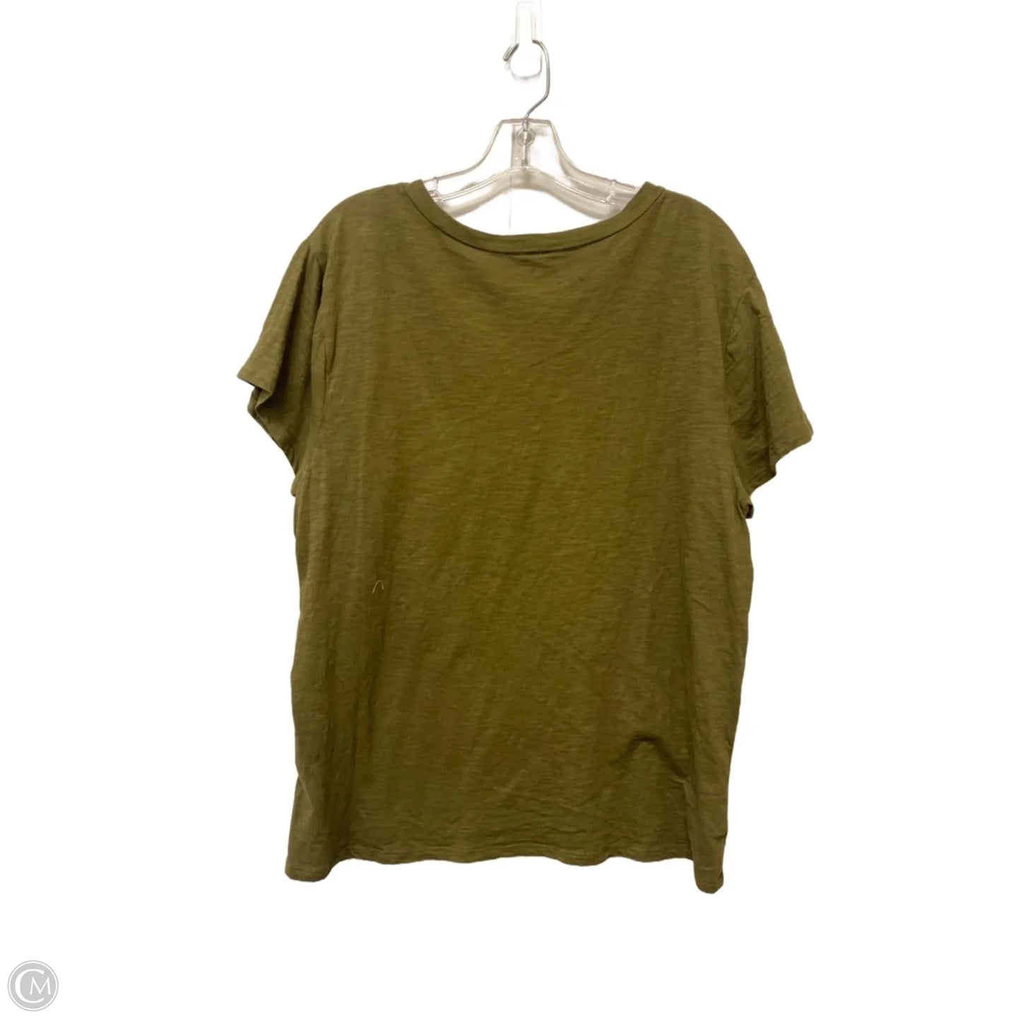 Top Short Sleeve By Loft In Green, Size: Xl