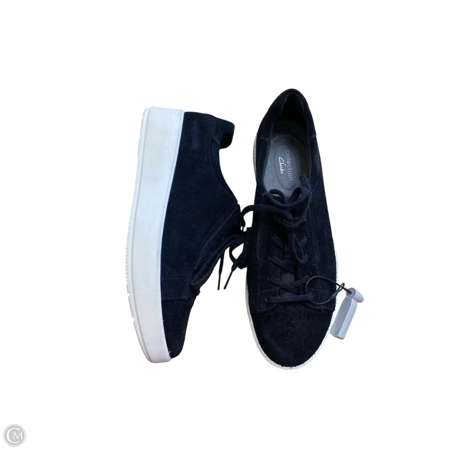 Shoes Sneakers By Clarks In Black, Size: 9