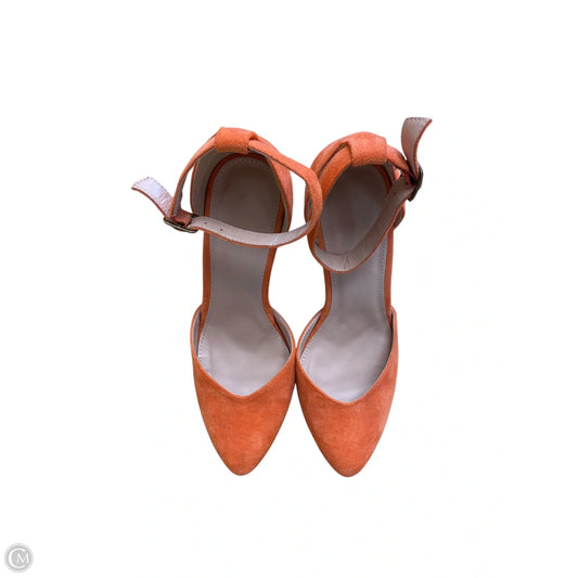 Shoes Heels Block By Clothes Mentor In Orange, Size: 7