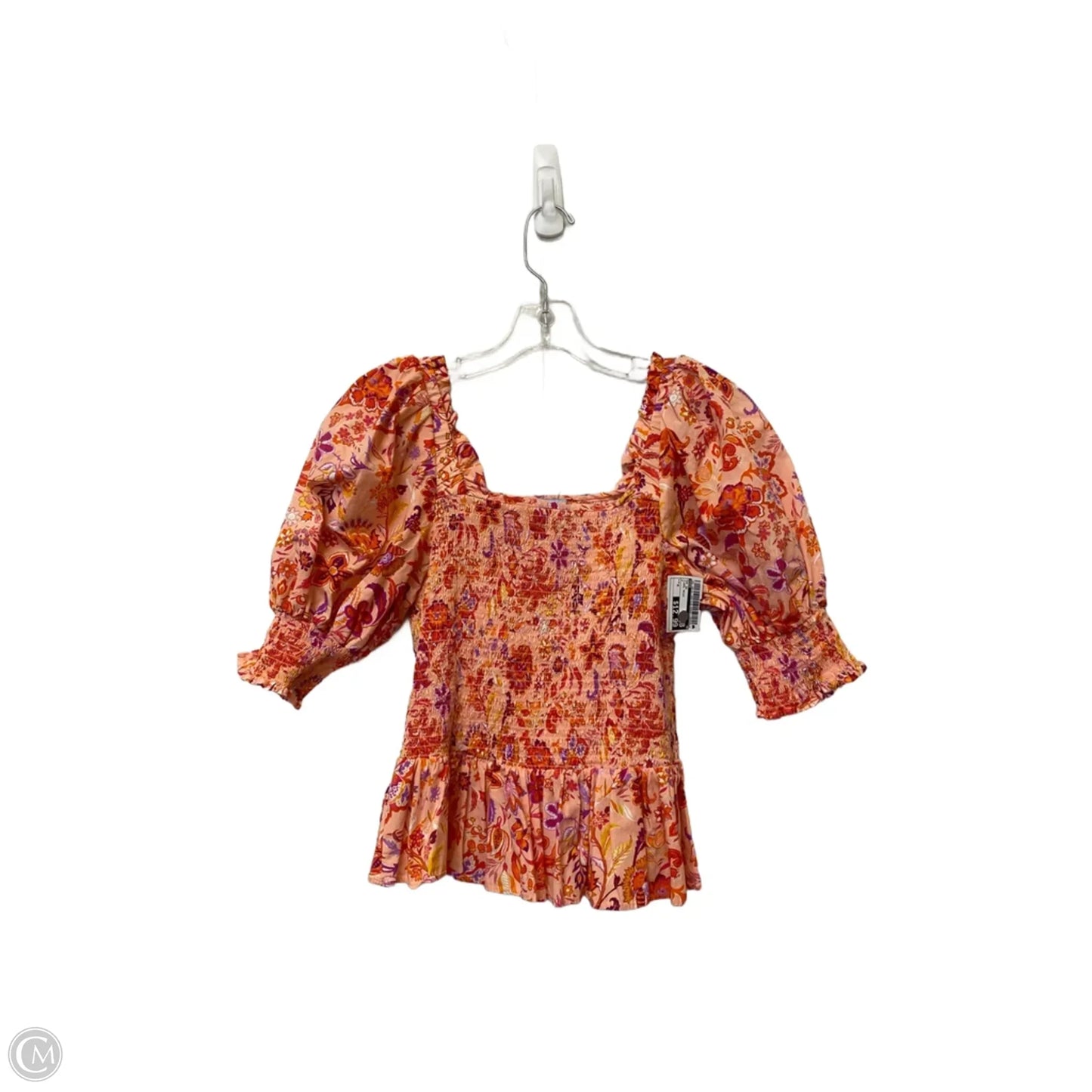 Top Short Sleeve By Cece In Floral Print, Size: M