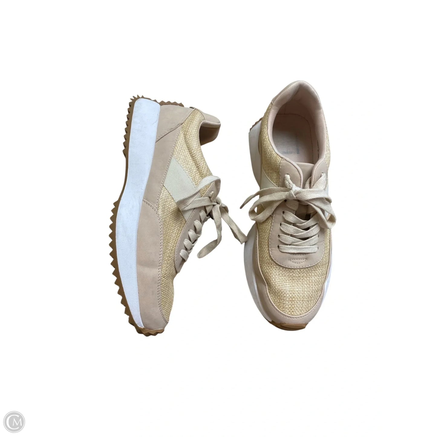 Shoes Sneakers By Clothes Mentor In Tan, Size: 9.5