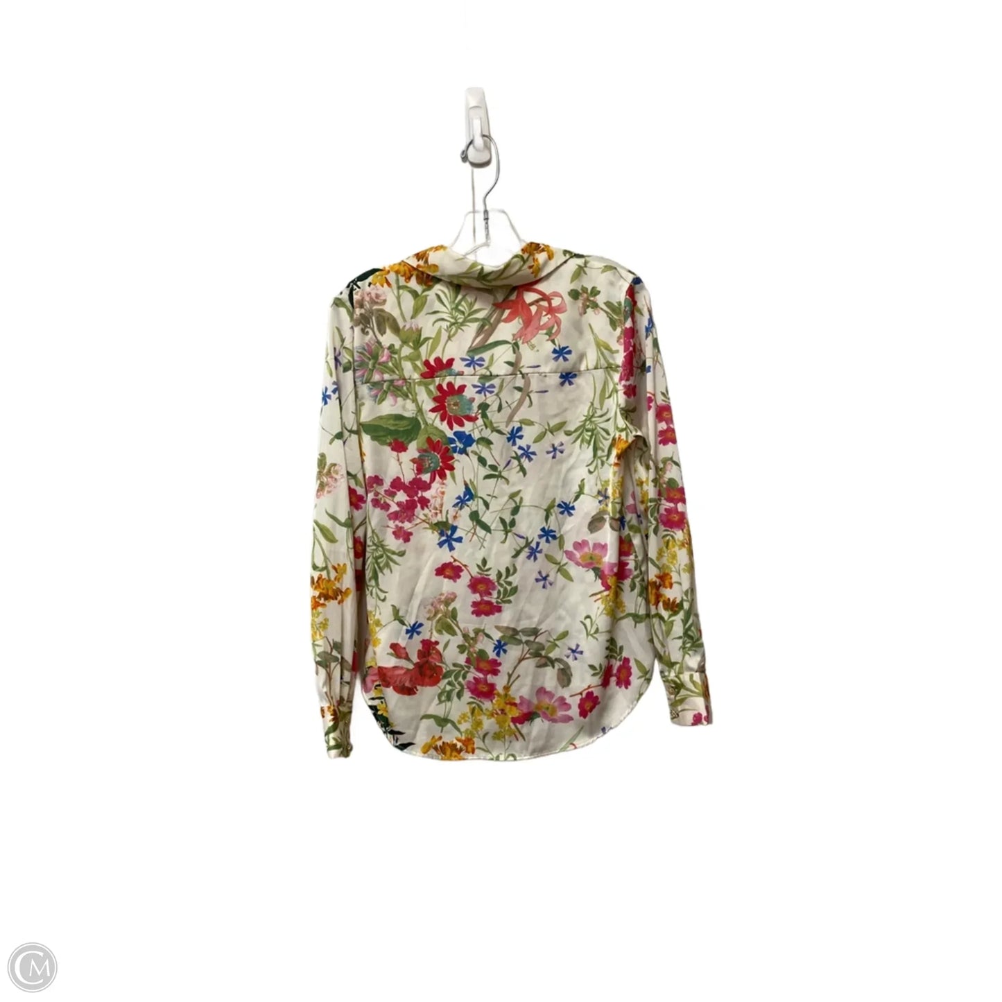 Top Long Sleeve By Maison Damelie In Floral Print, Size: Xs