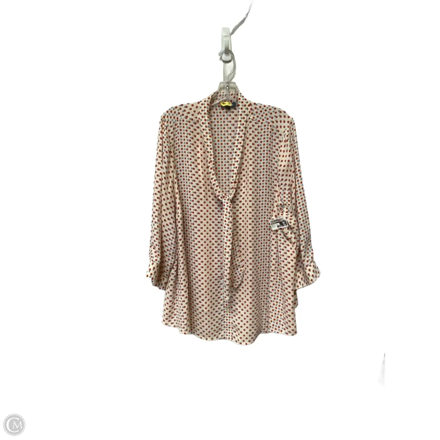 Top Long Sleeve By Modcloth In Polkadot Pattern, Size: 3x