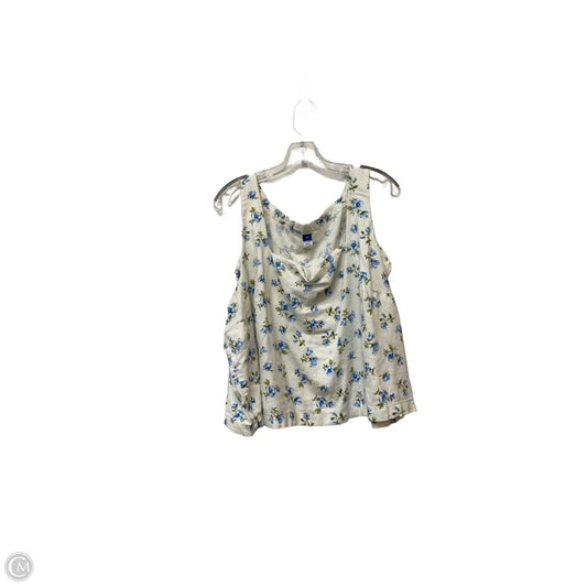Top Sleeveless By Old Navy In Floral Print, Size: 3x