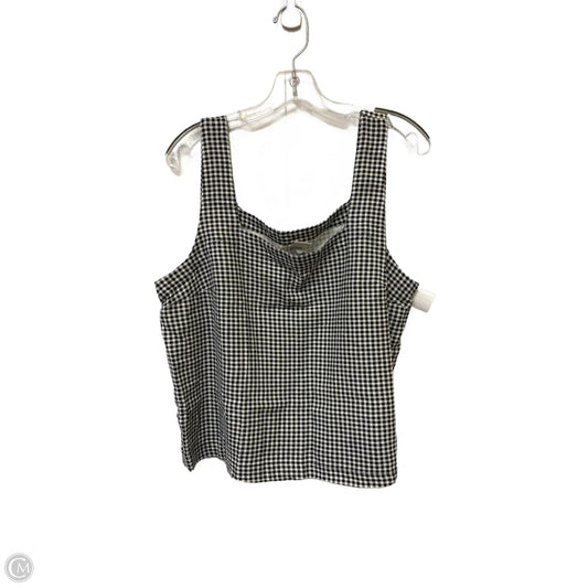 Top Sleeveless By A New Day In Black & White, Size: L