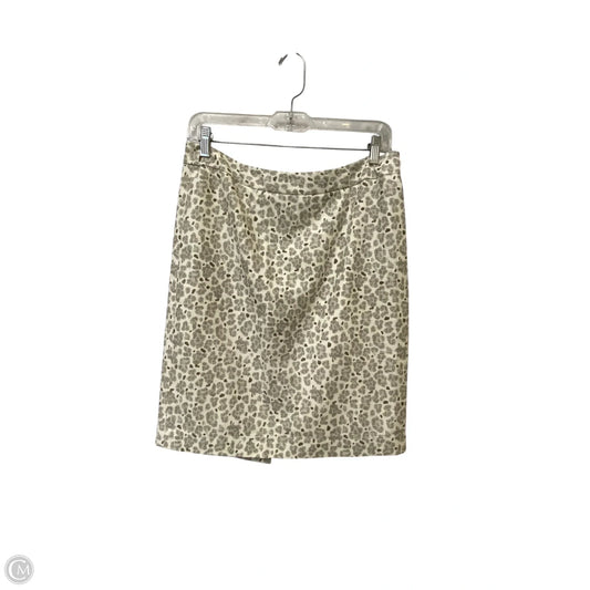 Skirt Midi By Loft In Animal Print, Size: 6
