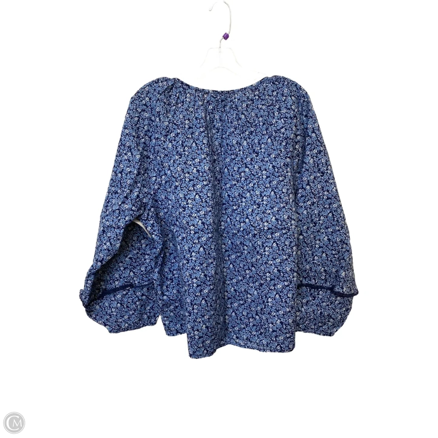 Top Long Sleeve By J. Crew In Blue, Size: Xl