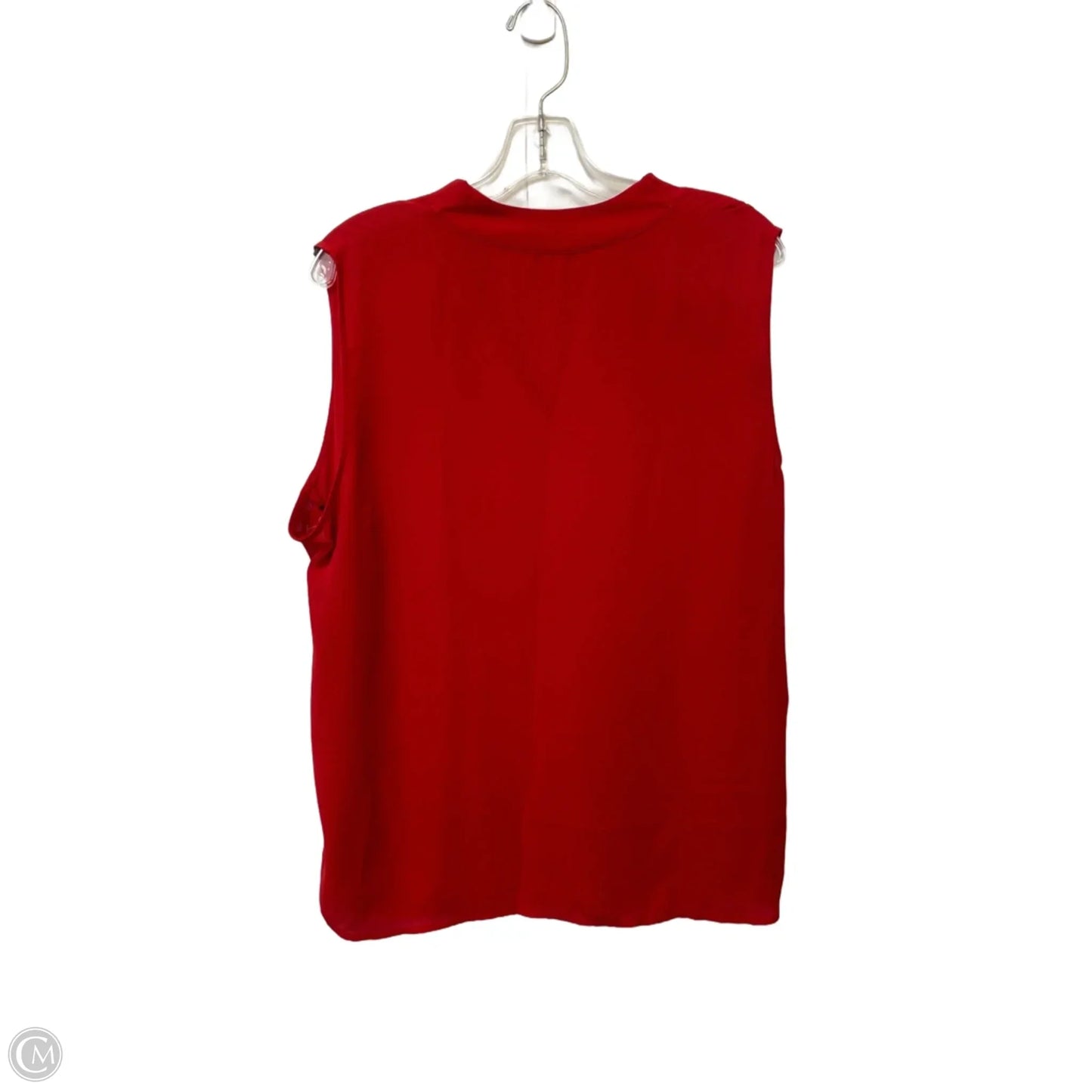 Top Sleeveless Basic By Calvin Klein In Red, Size: 1x