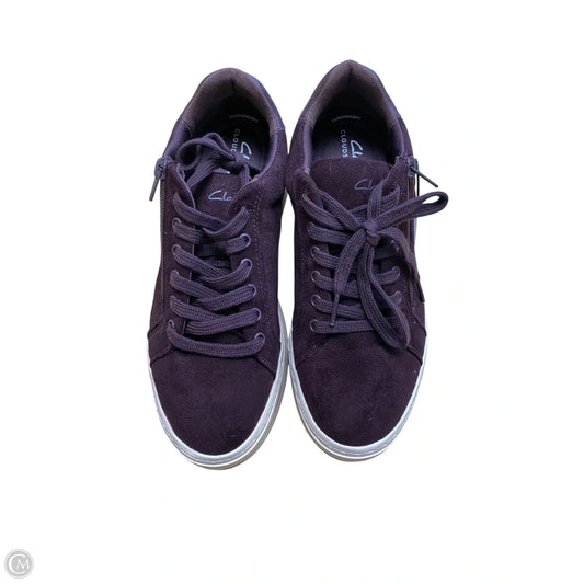 Shoes Sneakers By Clarks In Purple, Size: 8.5