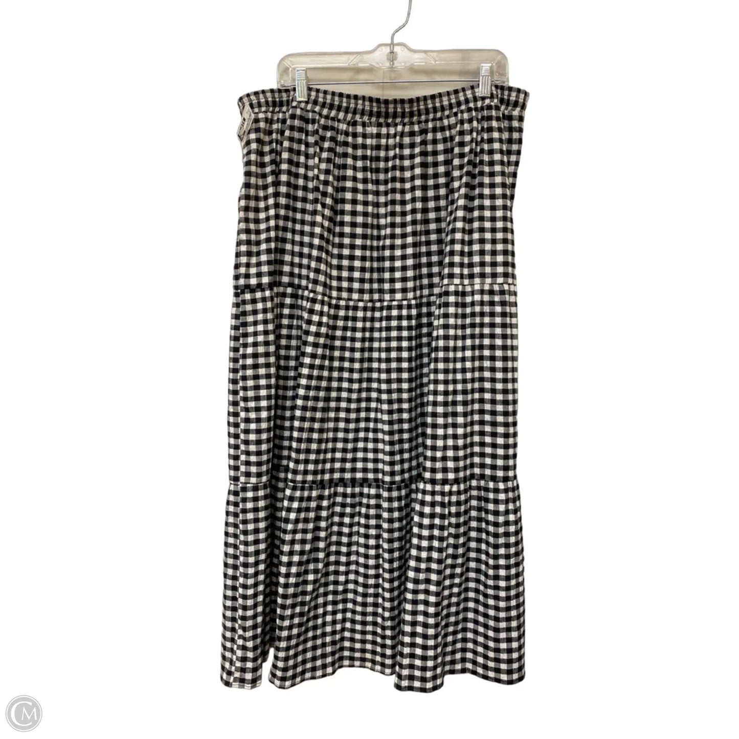 Skirt Maxi By Clothes Mentor In Black & White, Size: 3x