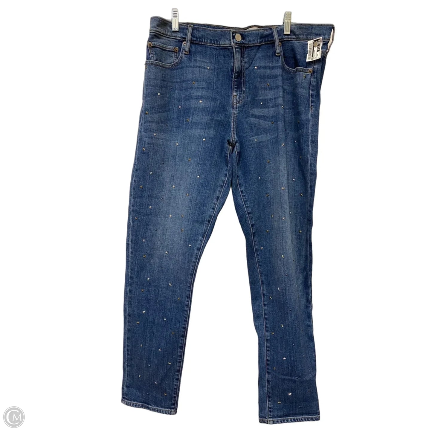 Jeans Boyfriend By Gap In Blue Denim, Size: 16l