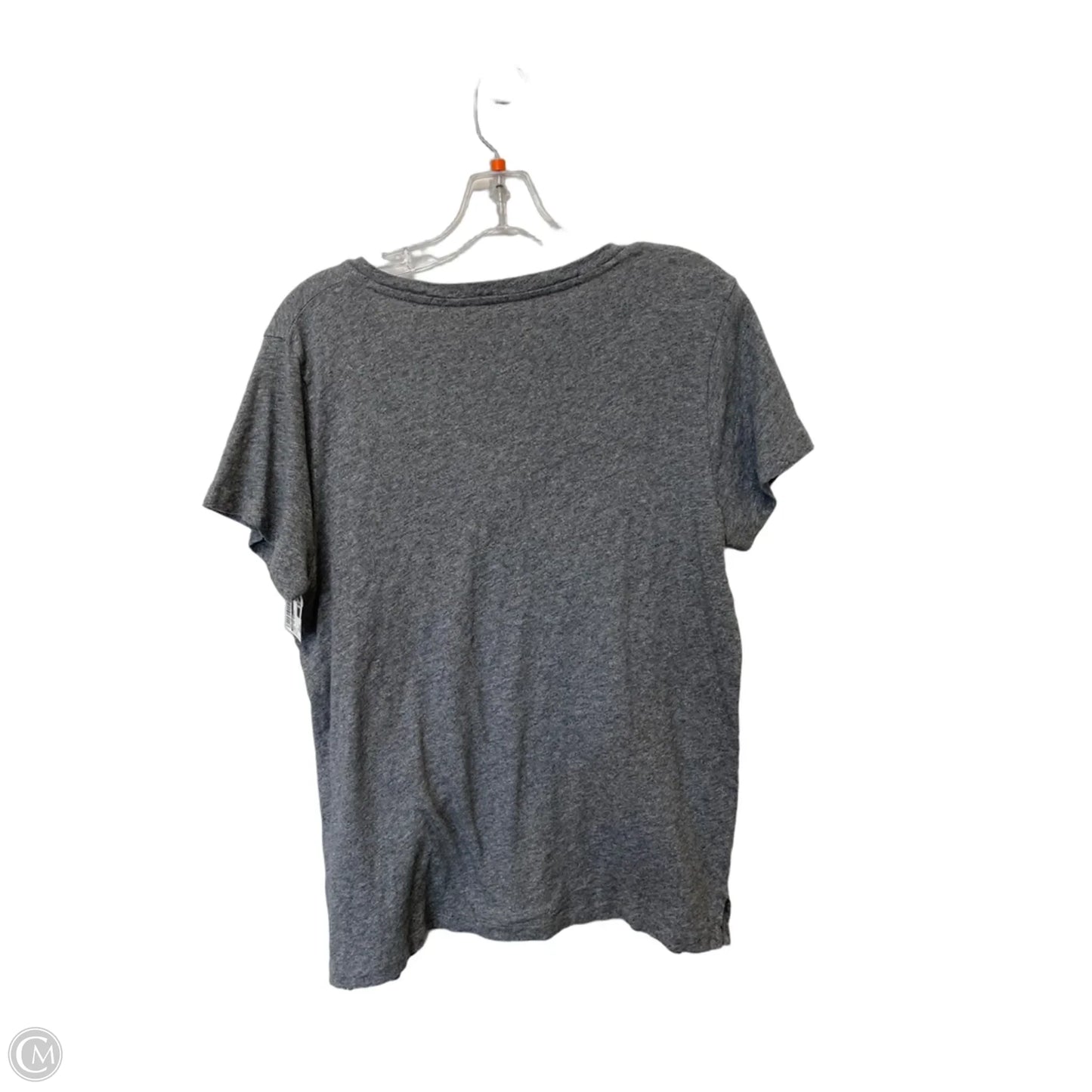 Top Short Sleeve Basic By Madewell In Grey, Size: L