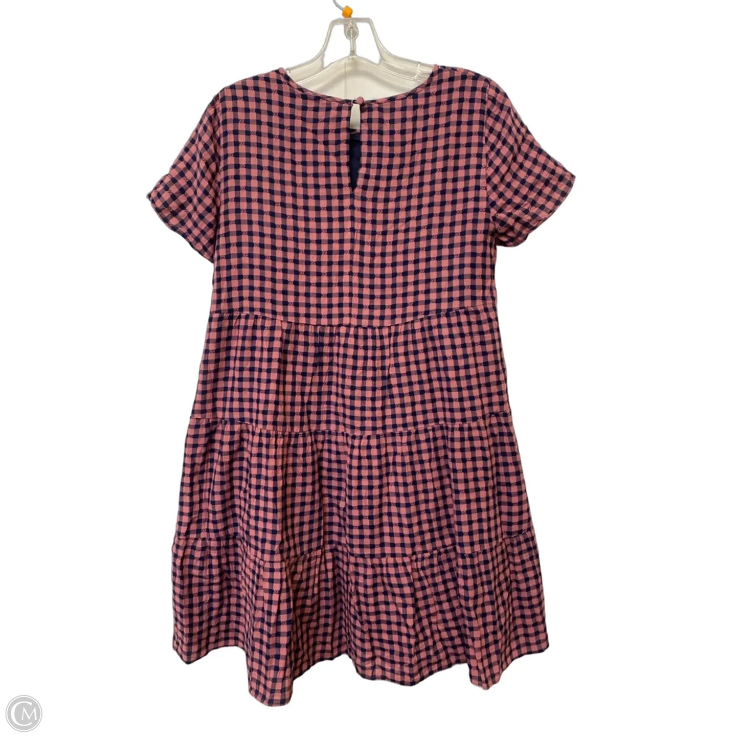 Dress Casual Midi By Madewell In Plaid Pattern, Size: S