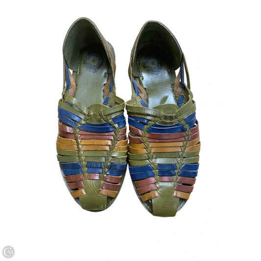 Shoes Flats By Clothes Mentor In Green, Size: 8