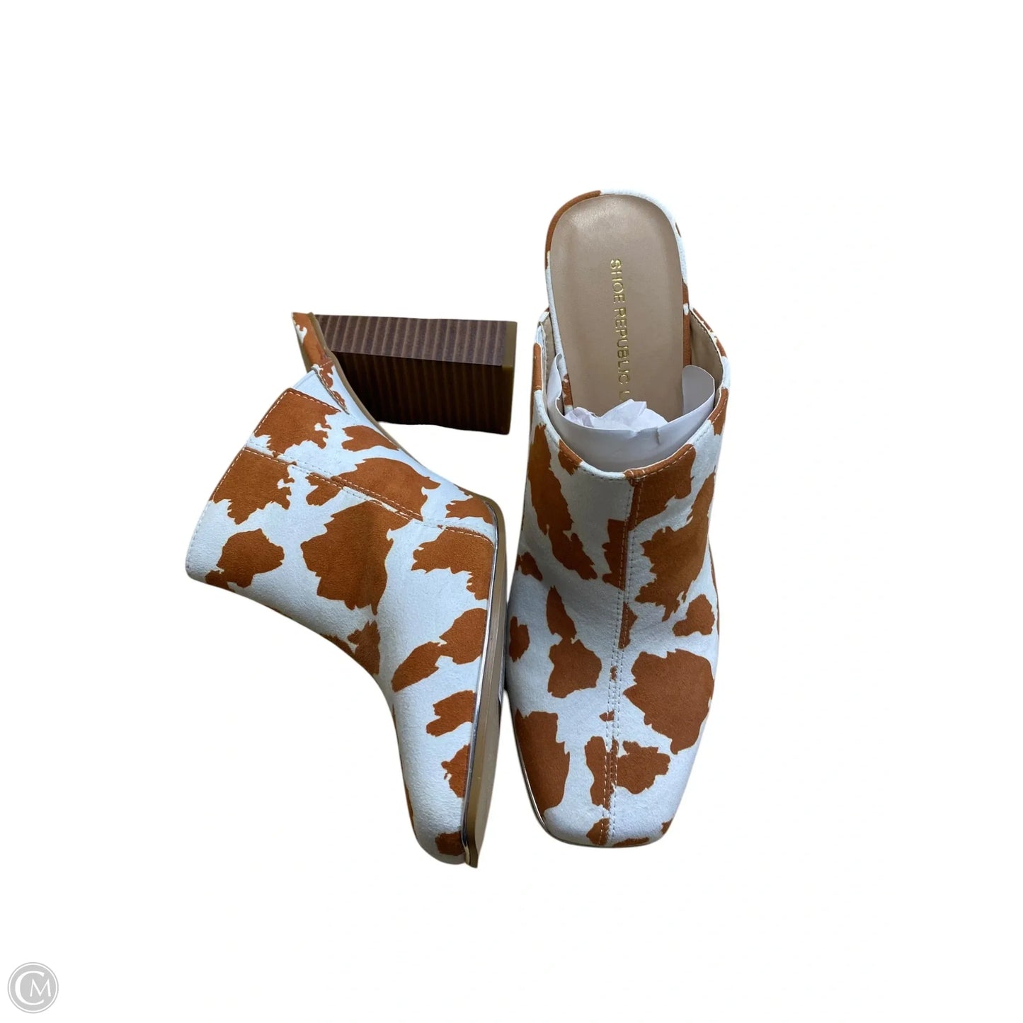 Shoes Heels Block By Clothes Mentor In Animal Print, Size: 10