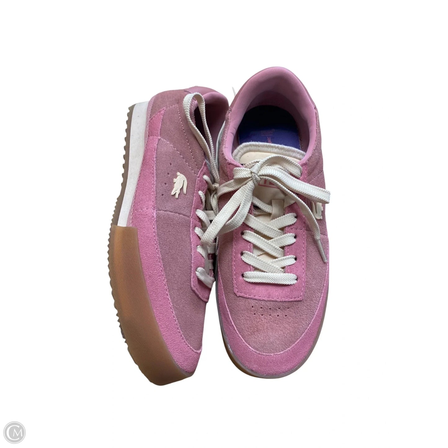 Shoes Sneakers By Lacoste In Pink, Size: 7
