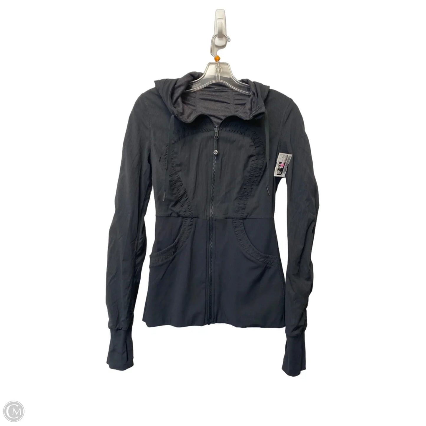 Athletic Jacket By Lululemon In Grey, Size: S