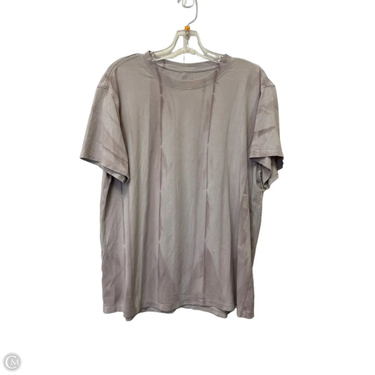 Top Short Sleeve By Lululemon In Tie Dye Print, Size: L