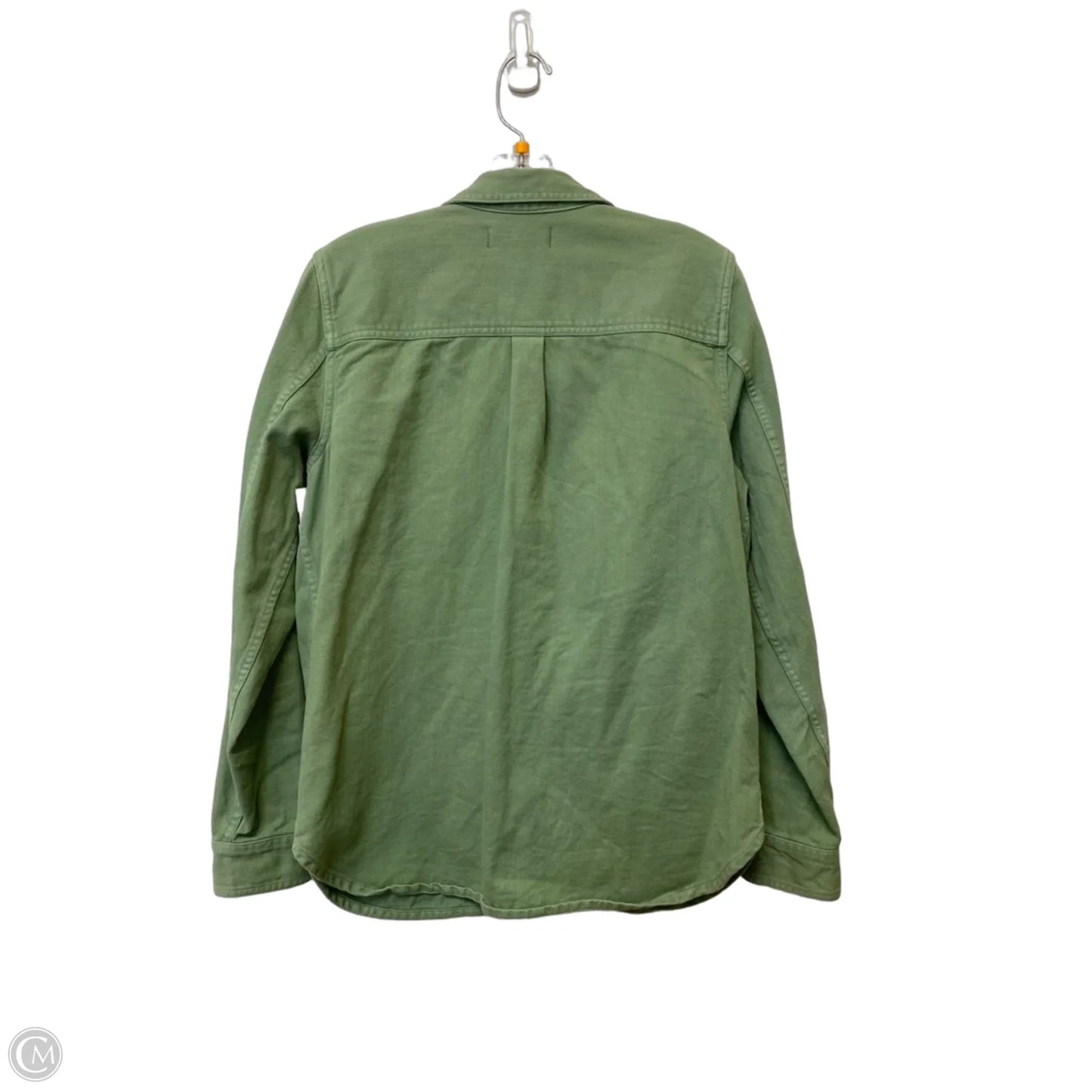 Jacket Denim By Madewell In Green, Size: M