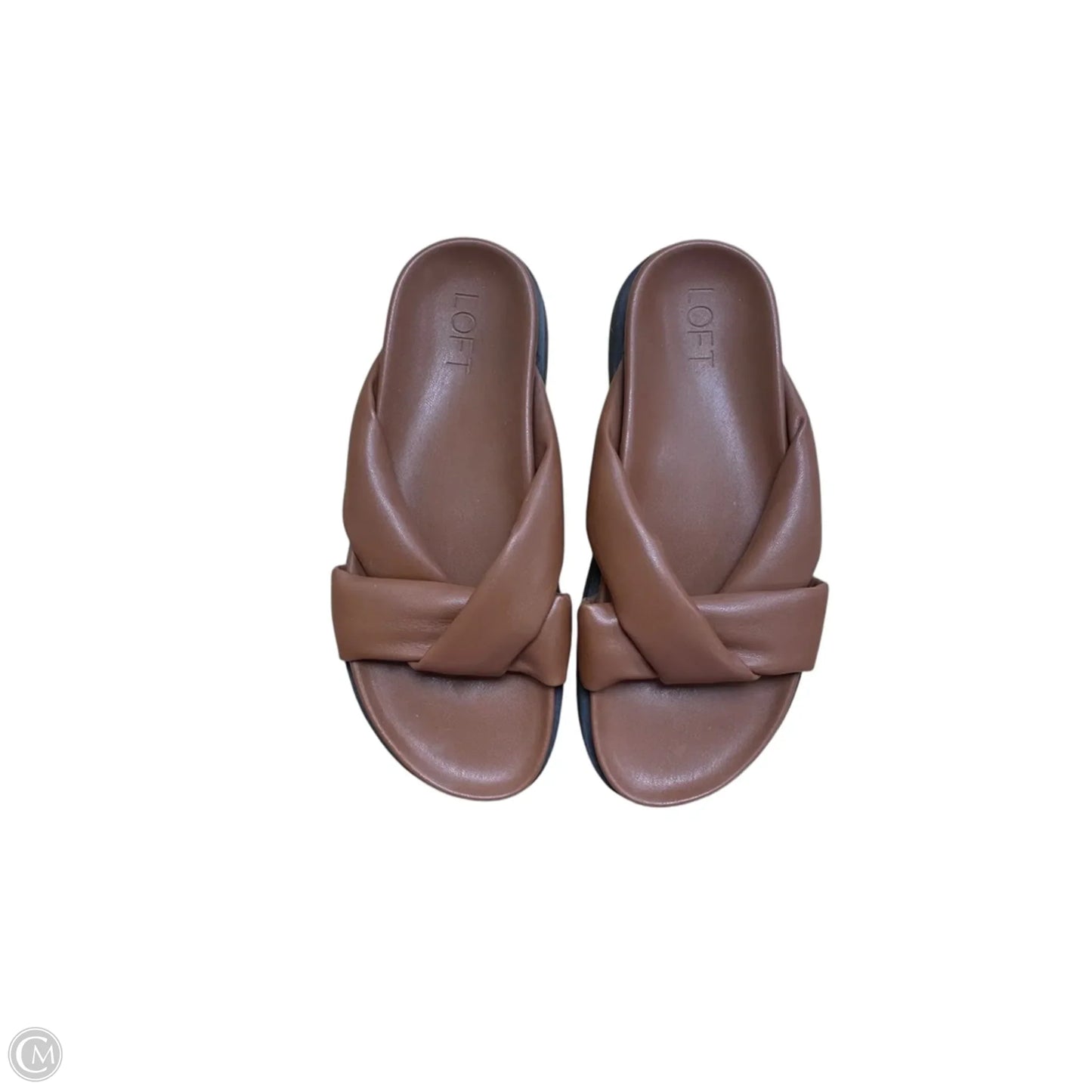 Sandals Flats By Loft In Brown, Size: 8