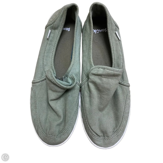 Shoes Flats By Sanuk In Green, Size: 9