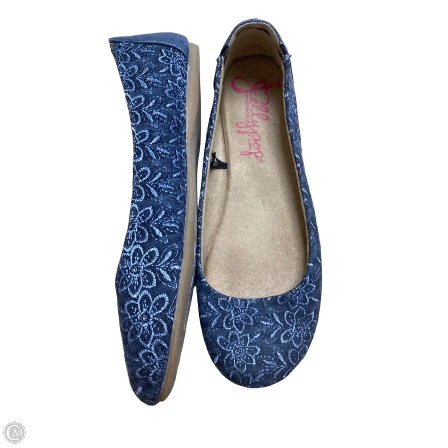 Shoes Flats By Jelly Pop In Blue, Size: 9