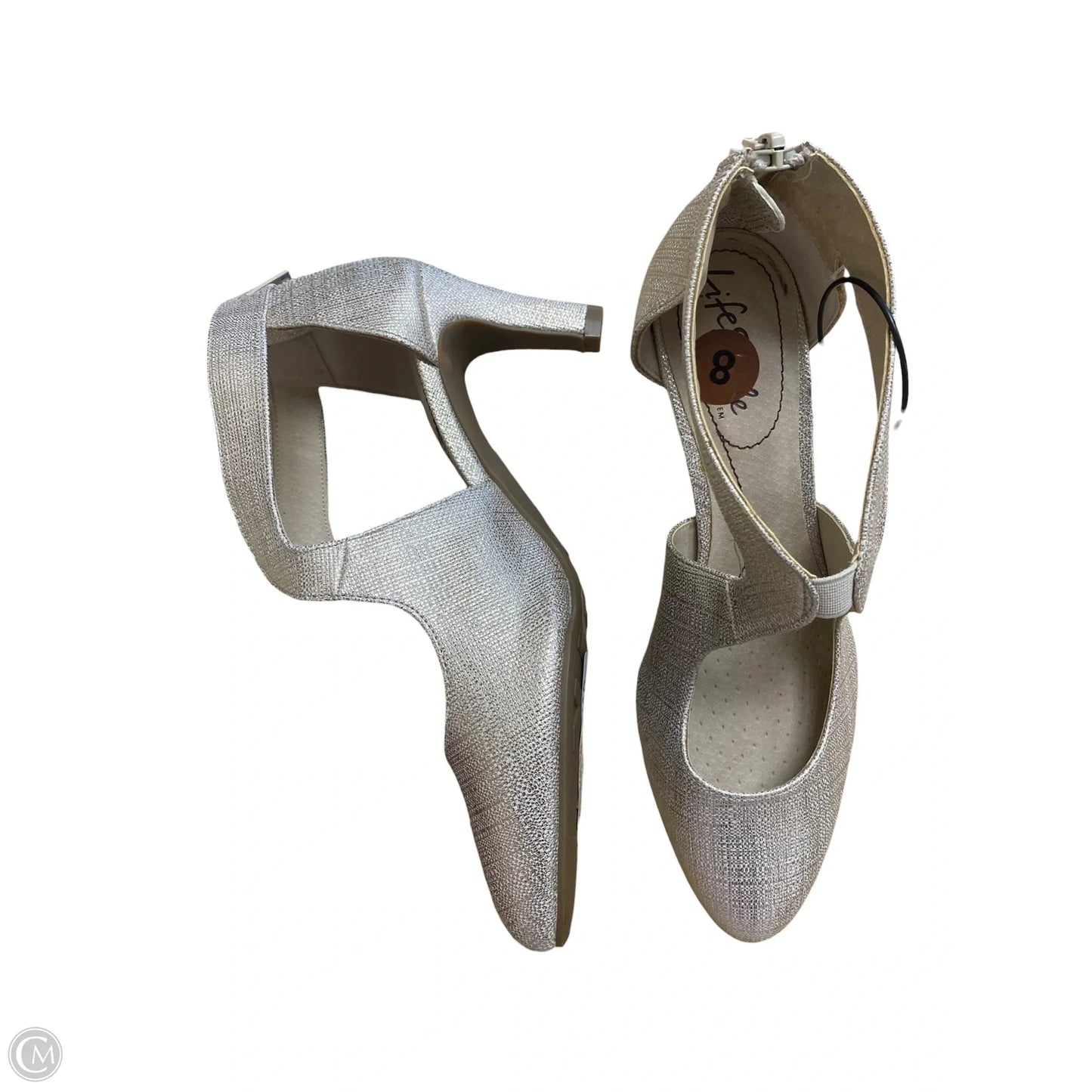 Shoes Heels Stiletto By Life Stride In Gold, Size: 8