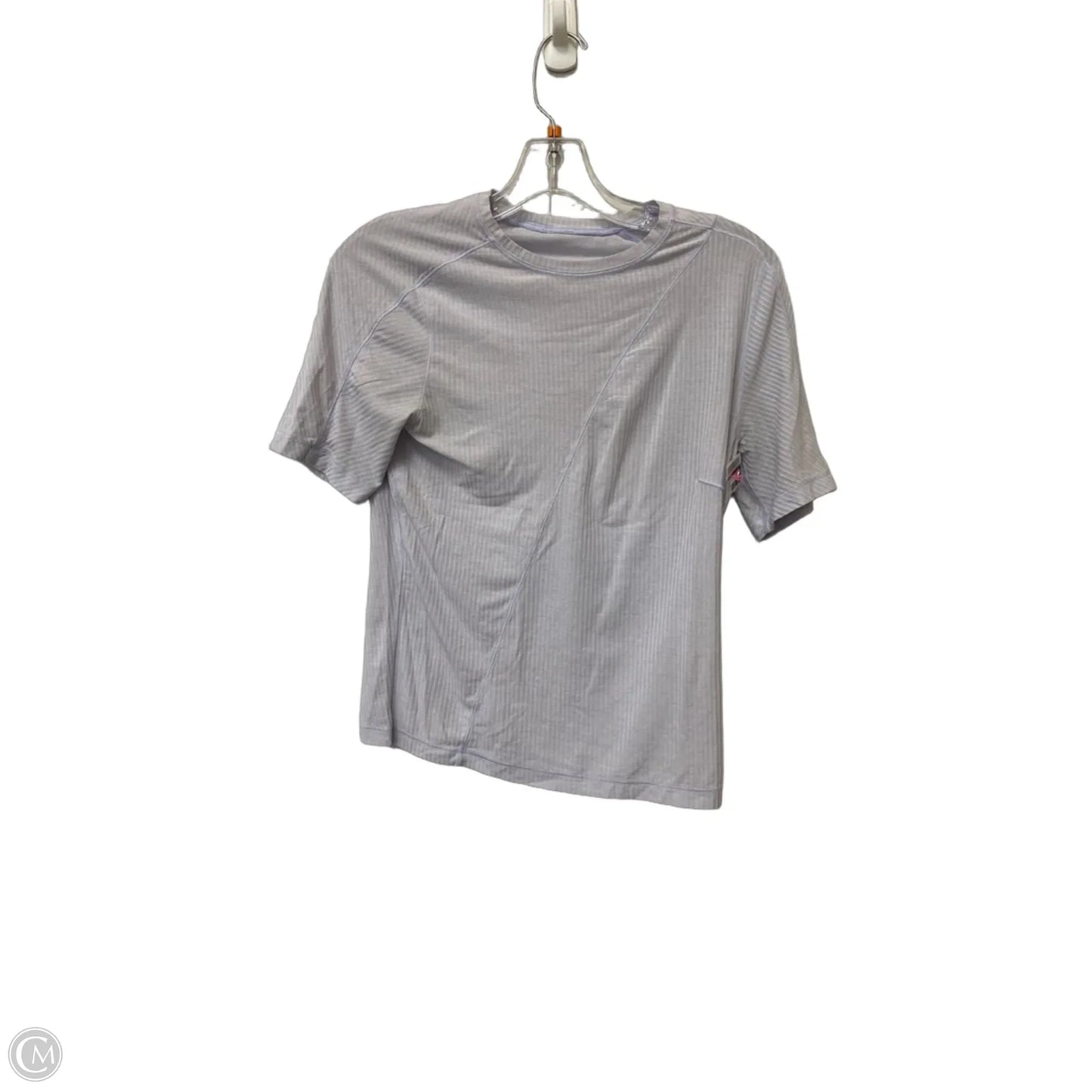 Athletic Top Short Sleeve By Lululemon In Purple, Size: M