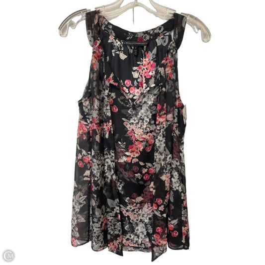 Top Sleeveless By White House Black Market In Floral Print, Size: 8