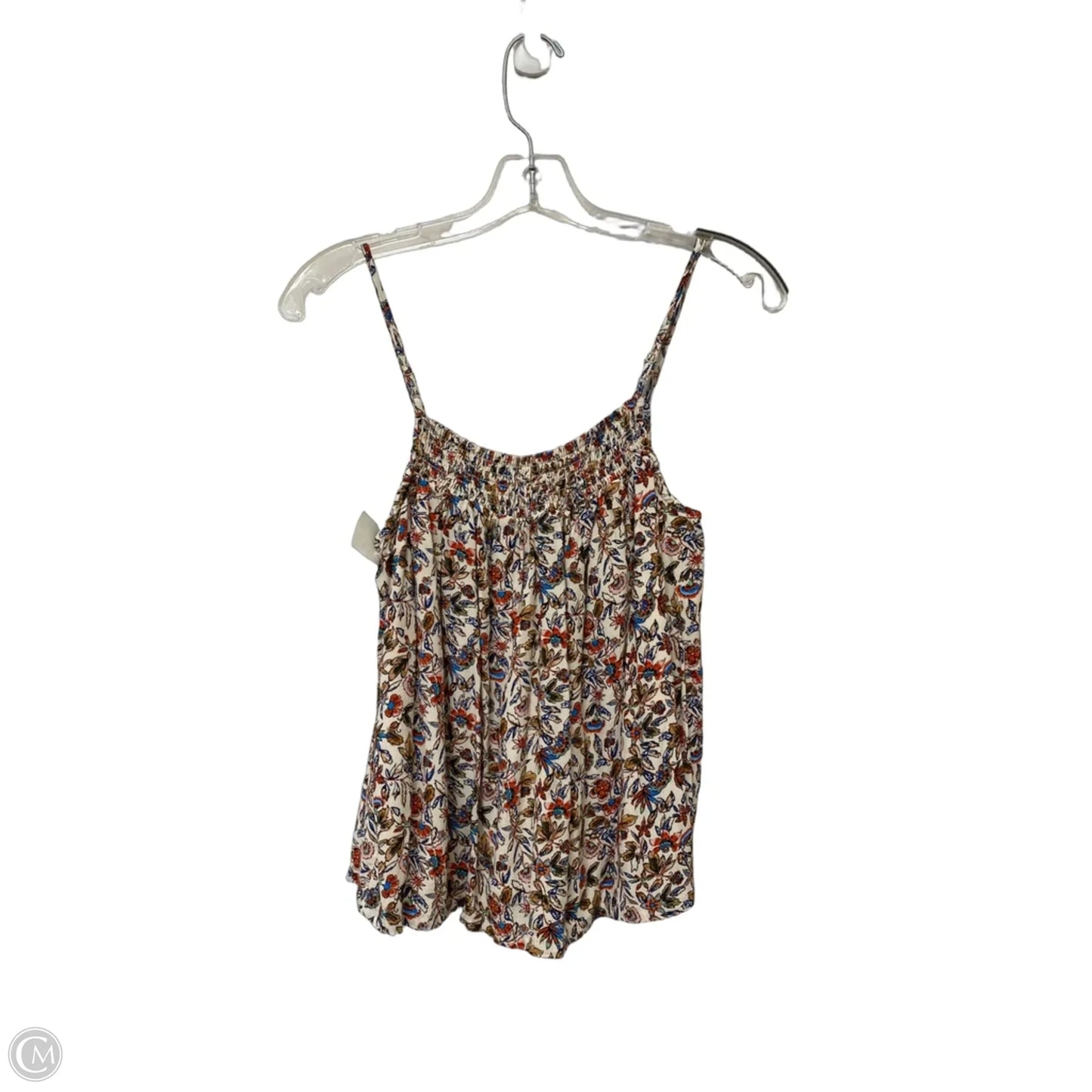 Top Sleeveless By Evereve In Floral Print, Size: S