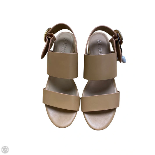Shoes Heels Block By Aerosoles In Tan, Size: 7