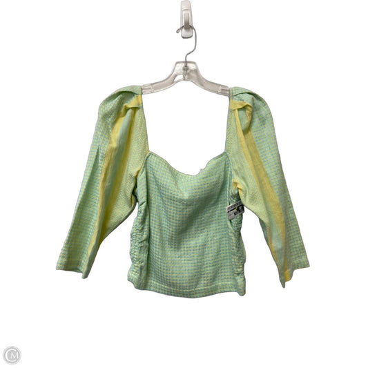Top Long Sleeve By Cma In Blue & Yellow, Size: S