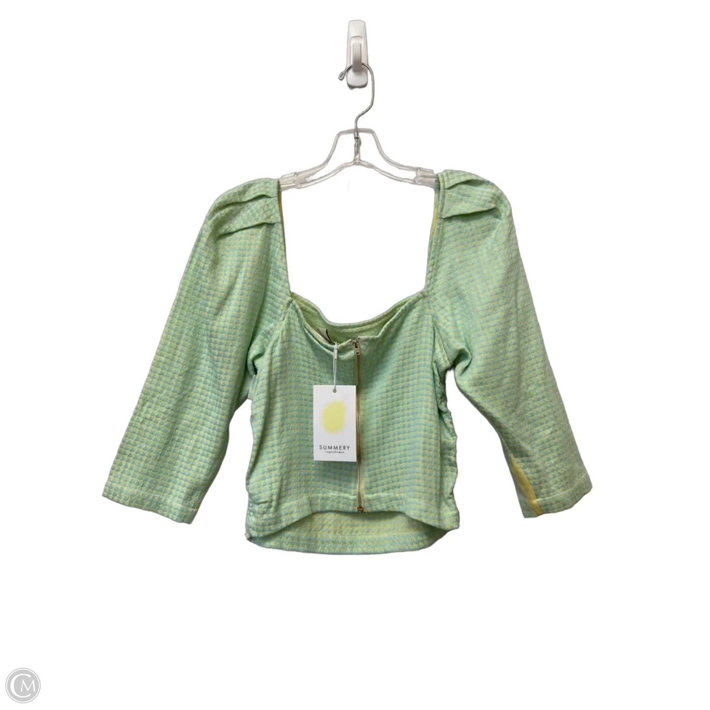 Top Long Sleeve By Cma In Blue & Yellow, Size: S