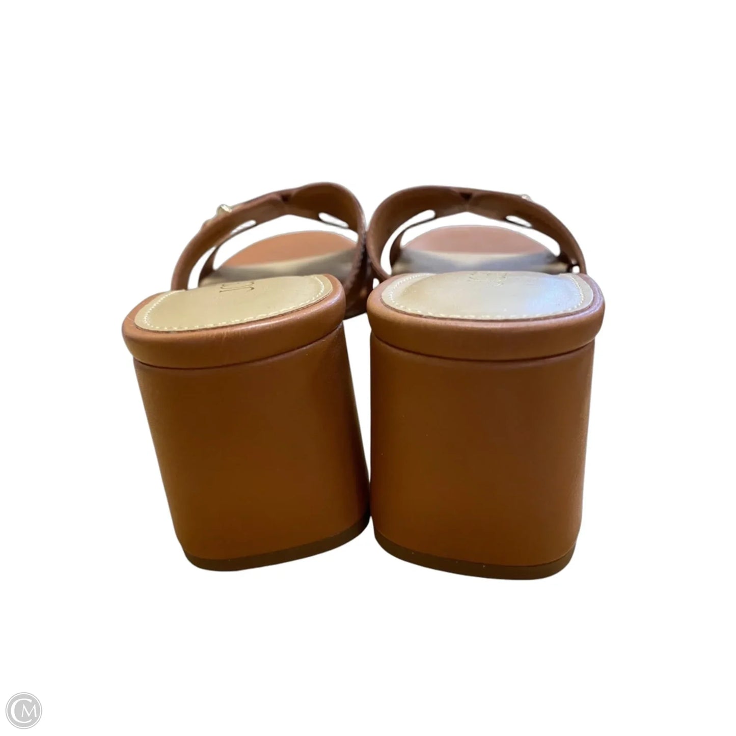 Sandals Heels Block By J. Crew In Brown, Size: 6