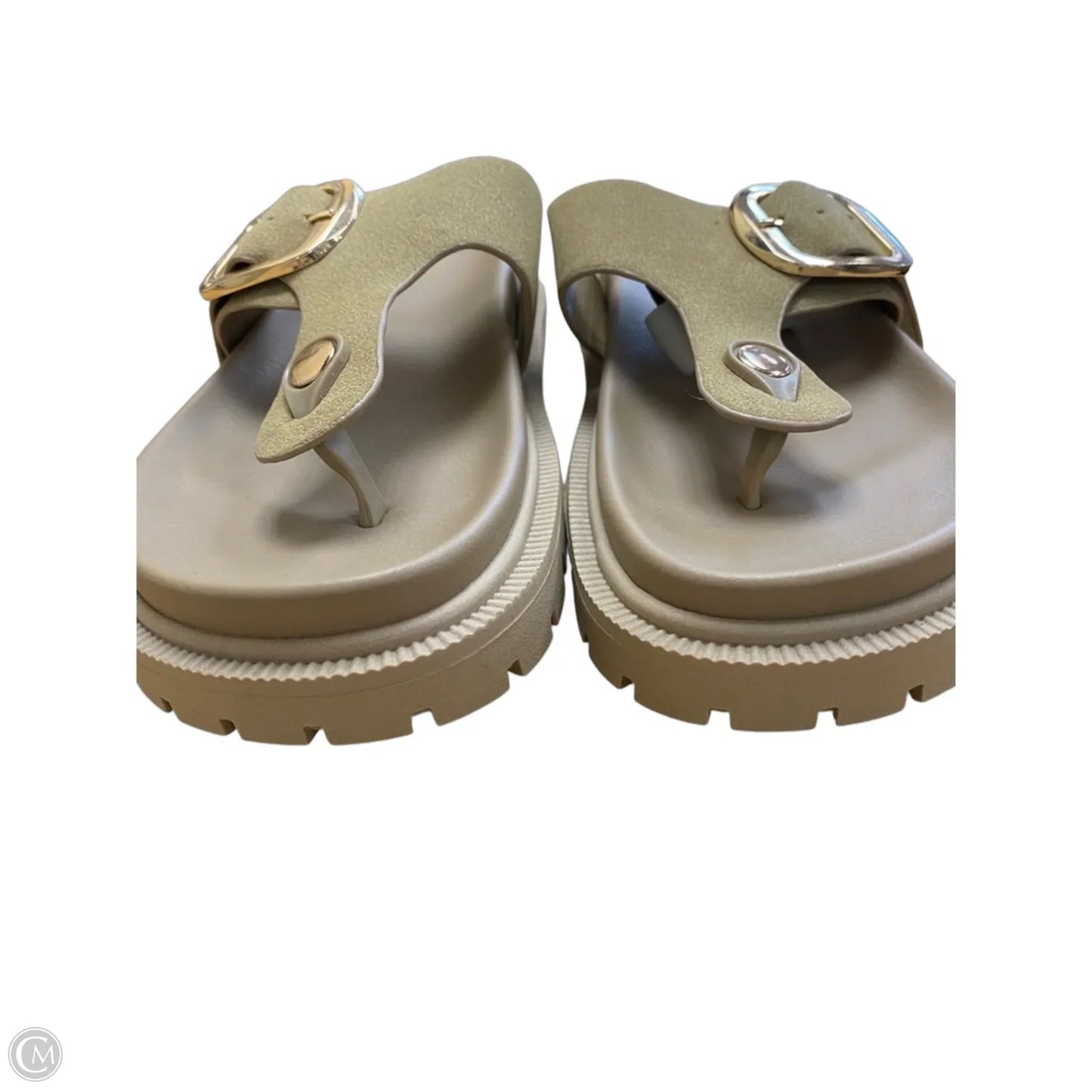 Sandals Flip Flops By Mia In Tan, Size: 6